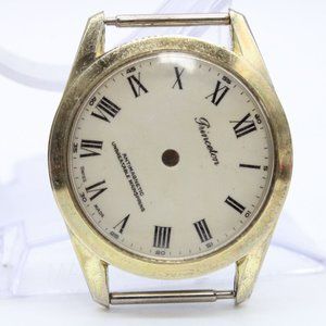 Vintage PRINCENTON Watch Case & Dial Mens Gold Tone Stainless Steel Swiss Made